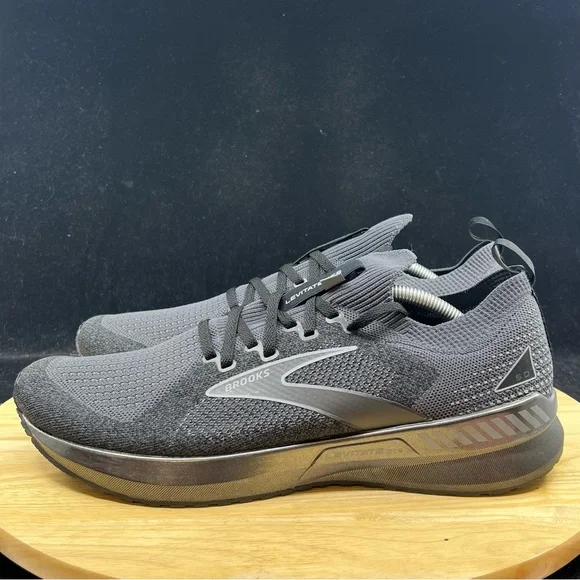 Brooks Levitate Stealth Fit 5 Athletic Running Shoes Men's Sizes Black/Ebony - Picture 7 of 9